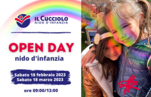 Open  Day  del Nido d'Infanzia Il Cucciolo - 18/02 e 18/03