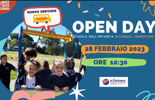 Open Day 28 febbraio 20233 - Scuola dell'Infanzia Bilingual Immersion - Massa 