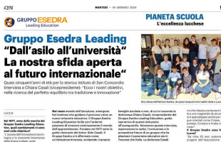 Aricolo La Nazione sul Gruppo Esedra Leading Education
